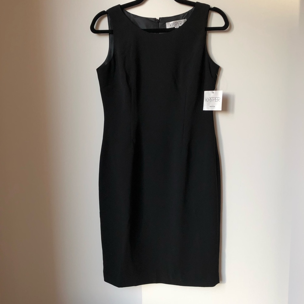 Kasper Black Sheath Dress NWT
